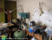 The sitting room was getting a bit cluttered. Bench made from a pallet is refurbished and put in new shed of shed - The Shedifice, 