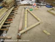 Making the roof trusses of shed - The Shedifice, 