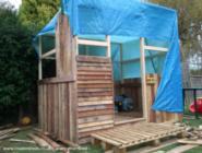 Hidey Hole: Trying various cladding techniques.
