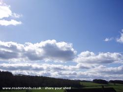 Sky view from Huttli of shed - Huttli, Denbighshire