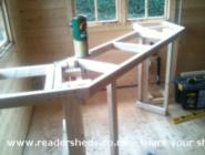 Early stages of the bar of shed - Bert's Bar, 