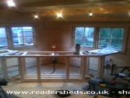 The bar is taking shape (Slowly) of shed - Bert's Bar, 