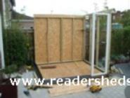 start of build of shed - art studio, 