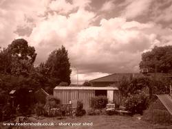 view from my garden..... of shed - hodnet hall, 