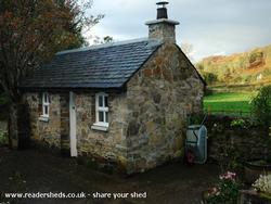 Front View of shed - Glenfearnoch Beag, 