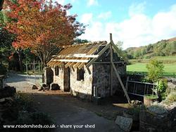 Under construction of shed - Glenfearnoch Beag, 