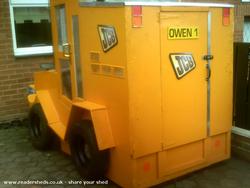 back view of shed - jcb, 