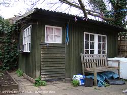 Exterior view of shed - The Spinshed, 