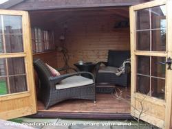 inside view of shed - smokers retreat, 