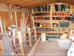 Inside of shed - Husband's proper shed, Denbighshire