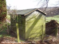Rear view of shed - Husband's proper shed, Denbighshire