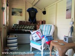 Inside left of shed - Holkham Retreat, 