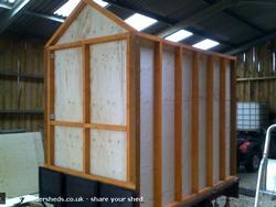 Build 05 Ply lining of shed - Disco Shed mkII, Gloucestershire