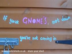 Build 39 - gnomes not down of shed - Disco Shed mkII, Gloucestershire