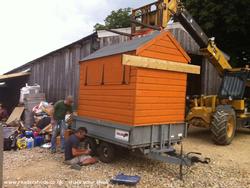 Build 44 - on new wheels of shed - Disco Shed mkII, Gloucestershire