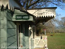 ticket office of shed - Darley Halt, Cornwall