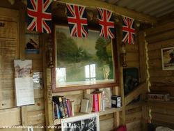 Inside waiting room of shed - Darley Halt, Cornwall
