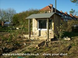Roof and porch added of shed - The Palletable Shed, 