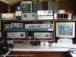 Inside of shed - Radio shack, 