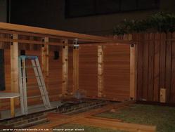 Shed WIP - slid away from fence of shed - A Corner of England in Tokyo, 