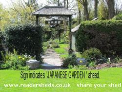 Extent of Japanese garden of shed - Tony's Japanese Tea House, 