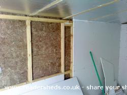 The Lodge Studio: Plasterboard / Rockwool