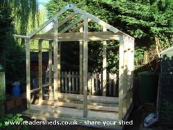 Frame of shed - Mark's Folly, 