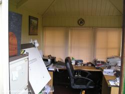 Signal box interior of shed - , 