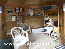 the work space of shed - The Pavilion, West Yorkshire