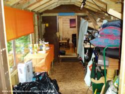 View of inside the shed and Cabin at the rear of shed - Mick's Cabin, 
