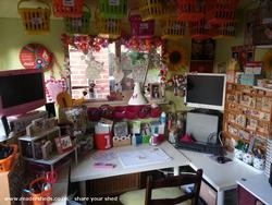 My workdesk of shed - Crafty Palace, 