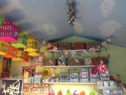 Newly painted ceiling of shed - Crafty Palace, 