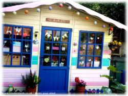 2014 - a Stripey makeover of shed - Crafty Palace, 