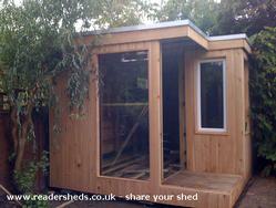 Cladding finished of shed - Seb's Office, Berkshire