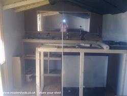 the bar is taking shape of shed - peggys place, 