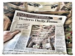 Western Daily Press June 4th 2013, nice pic of the shed of shed - The Stencil Shed, Wiltshire