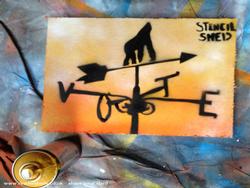 Weather Vane Pimped of shed - The Stencil Shed, Wiltshire