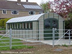 Rear view of shed - Shed to Match the Greenhouse, 