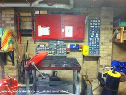 the welding bay and tool store of shed - Banjo Bar, 