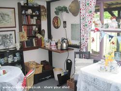 Inside of shed - Nanny Pats Tea Room, 