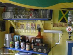 Shelving of shed - Cool Runnings Rum Shack, Bedfordshire