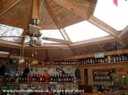 ceiling fan of shed - the rugby pub, Suffolk