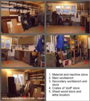 Internal of shed - Dad's Fixit Shop /Wendy House/ Chalet, 