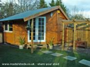 Office to the left, storage to the right of shed - Garden room, Middlesex