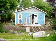 start of the decking and bridge of shed - , 
