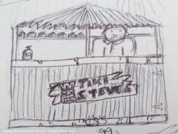 From humble beginnings! My first design! of shed - Lodge's Tiki Bar, West Yorkshire