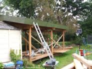 frame and roof complete of shed - , 
