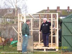 Basic framework of shed - Una Barraca, Northamptonshire
