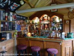 bar area of shed - The Appleton Arms, Merseyside
