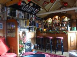 Xmas in the bar of shed - The Appleton Arms, Merseyside